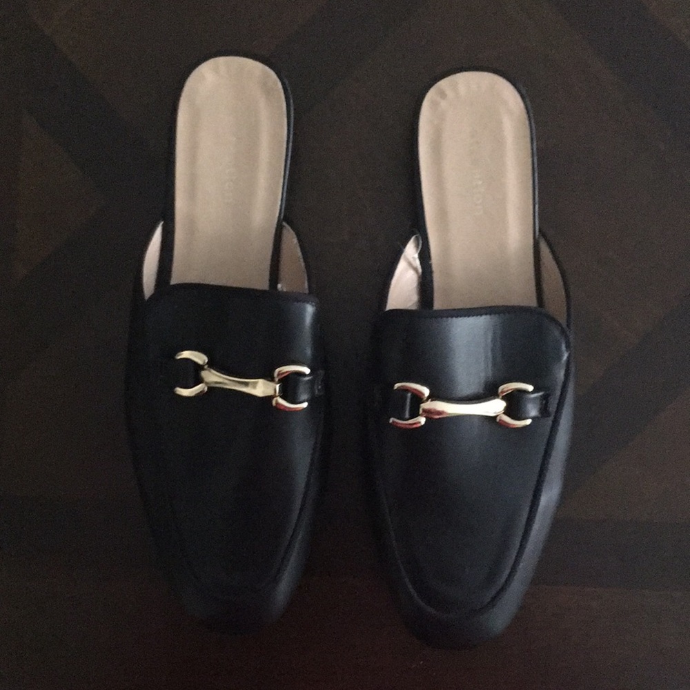 Casual Black Leather Loafers